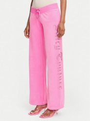Juicy Couture Spodnie dresowe Old Gothic JCWBJ226334 Różowy Regular Fit. Czerwone spodnie dresowe damskie Juicy Couture, xs, bez wzorów, z dresówki. Za 379.99 zł.