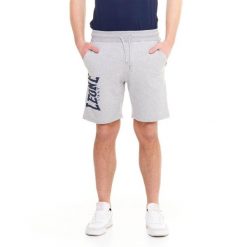 Bluza z bawełna z sznurek regulacyjny na co dzień. Szare bluzy bez kaptura męskie LEONE 1947 APPAREL, bez wzorów, z bawełny, sportowe, bez kołnierzyka, bez ramiączek. W wyprzedaży za 95.23 zł.