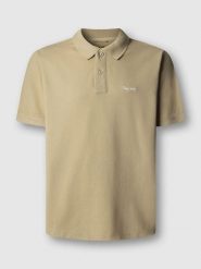 Pepe Jeans Koszulka polo "Oscar" w kolorze beżowym rozmiar: L. Brązowe koszulki polo męskie Pepe Jeans, l, bez wzorów, z bawełny, bez ramiączek. Za 135.81 zł.