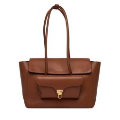 Torebka Coccinelle. Brązowe torebki klasyczne damskie Coccinelle, bez wzorów, bez dodatków. Za 1,889.00 zł.