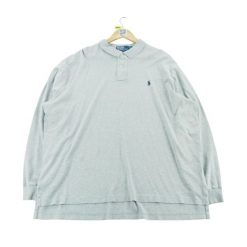 Koszulka Polo Ralph Lauren męska z długim rękawem. Szare koszulki polo męskie Ralph Lauren, l, bez wzorów, z materiału, bez ramiączek. Za 106.46 zł.