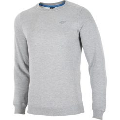 Bluza męska BLM001 - chłodny jasny szary melanż. Szare bluzy bez kaptura męskie 4f, m, z dzianiny. W wyprzedaży za 79.99 zł.