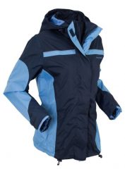 Wodoodporna kurtka funkcyjna 3 w 1. Czerwone kurtki damskie bonprix, bez wzorów, z polaru, bez kaptura. Za 349.99 zł.