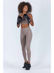 Onamaste Legginsy sportowe w kolorze ciemnobeżowym rozmiar: L/XL. Brązowe legginsy damskie Onamaste, l, bez wzorów. Za 96.60 zł.