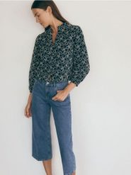 Koszula boxy - granatowy. Niebieskie koszule damskie Reserved, l, bez wzorów, z bawełny, bez kołnierzyka, bez ramiączek. W wyprzedaży za 69.99 zł.