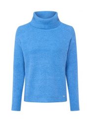 More & More sweter z golfem Kobiety Sztuczne włókno beżowy|biały, 42. Białe golfy damskie MORE & MORE, bez wzorów, z dzianiny, bez ramiączek. Za 229.95 zł.