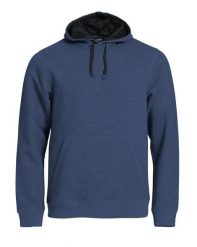 Clique Classic Hoody bluza z kapturem, blue melange, mieszanka bawełny. Niebieskie bluzy z kapturem męskie CLIQUE, m, z bawełny. Za 223.02 zł.