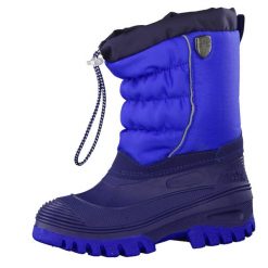 Buty śniegowce dziecięce CMP Hanki ocieplane wodoodporne. Niebieskie buty zimowe męskie CMP, na zimę, z futra, bez zapięcia. Za 119.00 zł.