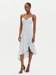 Guess Sukienka codzienna W5GK44 D5N81 Niebieski Regular Fit. Niebieskie sukienki damskie Guess, na co dzień, xxl, z aplikacjami, z syntetyku, bez kołnierzyka, bez ramiączek, proste. Za 669.99 zł.