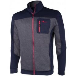 Bluza rozpinana męska Erco Bork Blue‑Grey Mel, M. Niebieskie bluzy bez kaptura męskie MERCO, m, z materiału. Za 88.17 zł.