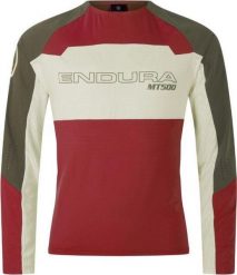 Koszulka Endura Mt500 Burner Lite L/s CZERWONA. Czerwone koszulki męskie z długim rękawem ENDURA, l, z materiału. Za 229.99 zł.