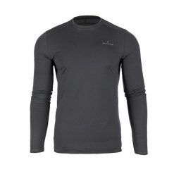 Koszulka termiczna męska Lanapura merino. Szare t-shirty sportowe męskie Bergson, na jesień, l, z materiału, bez ramiączek, do biegania. Za 161.00 zł.
