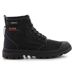Buty Palladium Pampa Lite+ Hi 79102-008 czarne. Czarne buty sportowe na co dzień damskie bez wzorów, z gumy. Za 640.44 zł.