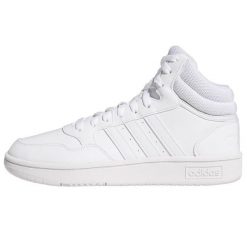 Buty adidas Hoops Mid 3.0 W GW5457 białe. Białe buty sportowe na co dzień damskie bez wzorów, z gumy. Za 333.86 zł.