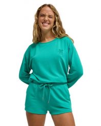 Spodenki dresowe dla Kobiety SURFING BY MOONLIGHT Zielony. Zielone szorty damskie Roxy, bez wzorów, z dresówki, klasyczne. Za 169.99 zł.