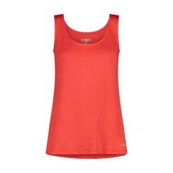 Damski tank top CMP. Czerwone topy sportowe damskie CMP, na lato, s, bez wzorów, z materiału, bez ramiączek. Za 217.50 zł.
