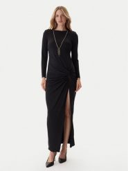 Fracomina Sukienka wieczorowa FQ25WD3006W62601 Czarny Slim Fit. Czarne sukienki damskie Fracomina, s, bez wzorów, z syntetyku, wizytowe, bez kołnierzyka, bez ramiączek. Za 779.99 zł.
