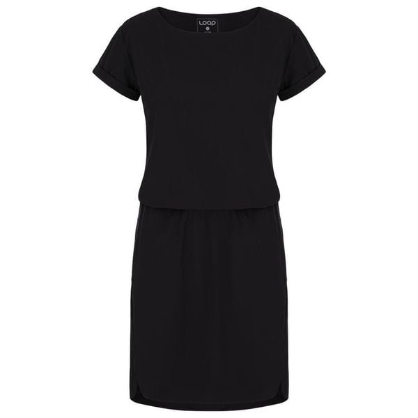 Sukienka damska LOAP Ubulina – rozmiar S. Fioletowe sukienki damskie LOLË, s, bez wzorów, sportowe, bez kołnierzyka, bez ramiączek, sportowe. Za 186.99 zł.