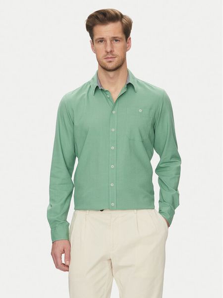 Blend Koszula 20717859 Zielony Regular Fit. Zielone koszule męskie Blend, m, bez wzorów, z wiskozy, bez kołnierzyka, bez ramiączek. Za 99.99 zł.