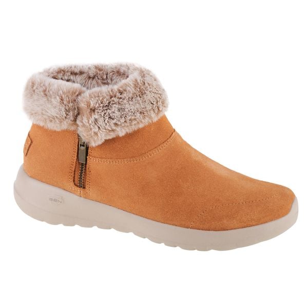 Buty zimowe damskie, Skechers On The Go Joy-Savvy. Brązowe obuwie trekkingowe damskie Skechers, na zimę. Za 199.99 zł.
