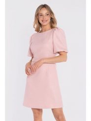 Stylove Sukienka w kolorze jasnoróżowym rozmiar: XL. Różowe sukienki damskie Stylove, xl, bez wzorów, bez kołnierzyka, bez ramiączek, mini. Za 234.99 zł.