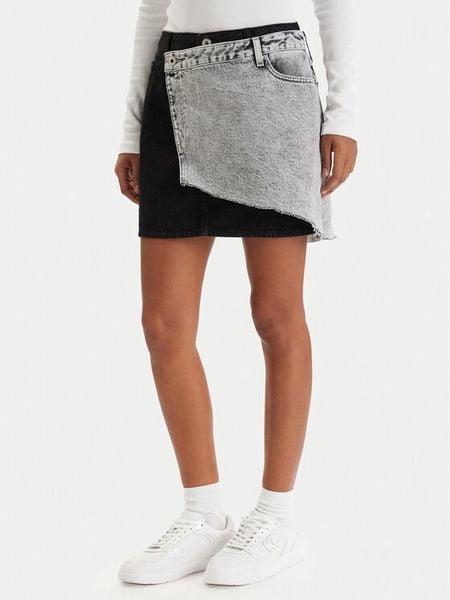 Karl Lagerfeld Jeans Spódnica jeansowa B1W12015 Szary Regular Fit. Szare spódniczki damskie Karl Lagerfeld Jeans, xs, bez wzorów, z bawełny. Za 569.99 zł.