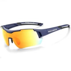 Okulary przeciwsłoneczne do jazdy na rowerze MTB. Niebieskie okulary przeciwsłoneczne damskie ROCKBROS. Za 123.60 zł.