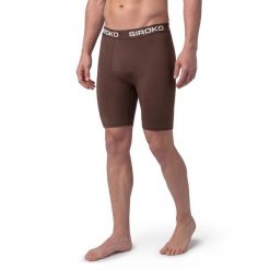 Męskie spodenki sportowe Siroko Bshorts Brown M. Brązowe szorty sportowe męskie SIROKO, m, z materiału, do biegania. Za 116.00 zł.