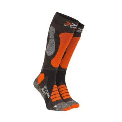 Skarpety X-SOCKS SKI TOURING SILVER 4.0 Orange Grey. Brązowe skarpetki damskie X-Socks, bez wzorów. Za 90.00 zł.