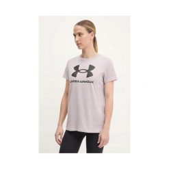 Koszulka Damska T-Shirt Damski Sportowy Under Armour Rival Logo Ss Xxl. Czerwone bluzki sportowe damskie Under Armour, xxl, bez kołnierzyka, bez ramiączek. Za 99.99 zł.