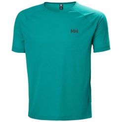 Koszulka Helly Hansen. Zielone t-shirty sportowe męskie Helly Hansen, l, z materiału, bez ramiączek, do biegania. Za 280.00 zł.