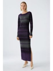 Oui Sukienka w kolorze szaro-fioletowym rozmiar: 34. Różowe sukienki damskie Oui, bez wzorów, z wełny, bez kołnierzyka, bez ramiączek, midi. Za 152.62 zł.