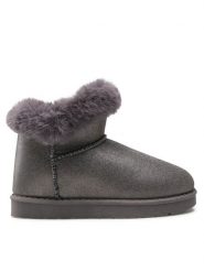 Nelli Blu Śniegowce CS-123C Szary. Szare kozaki dziewczęce Nelli Blu, bez wzorów, z materiału, bez obcasa. Za 119.99 zł.