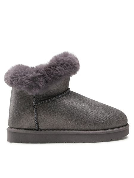 Nelli Blu Śniegowce CS-123C Szary. Szare kozaki dziewczęce Nelli Blu, bez wzorów, z materiału, bez obcasa. Za 119.99 zł.