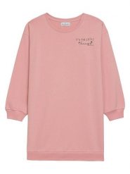 Danamade Sukienka "Delena" w kolorze jasnoróżowym rozmiar: XL. Różowe sukienki damskie Danamade, na co dzień, xl, bez wzorów, z bawełny, bez kołnierzyka, bez ramiączek, mini, proste. Za 79.77 zł.