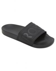 Klapki basenowe damskie Roxy SLIPPY II. Czarne klapki damskie Roxy, bez wzorów, z gumy, bez obcasa. Za 109.99 zł.
