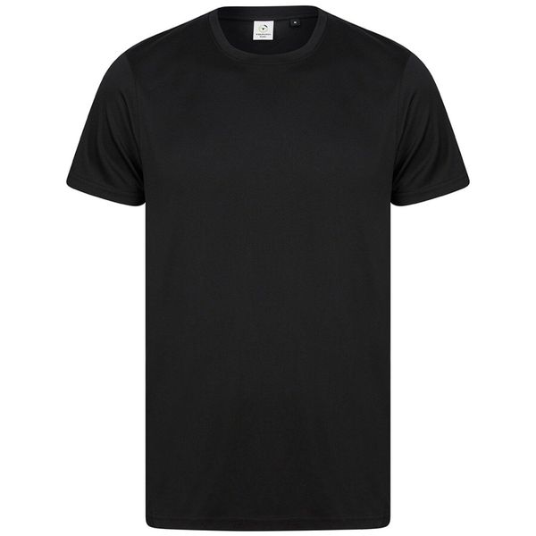 Koszulka Z Poliestru Z Recyklingu Dla Dorosłych Unisex. Czarne bluzki damskie TOMBO, s, bez wzorów, bez kołnierzyka. Za 67.99 zł.