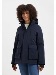 TRAVELIN' Kurtka przejściowa "Thyra" w kolorze granatowym rozmiar: L. Niebieskie kurtki damskie Travelin', l, bez wzorów, bez kaptura. Za 478.99 zł.