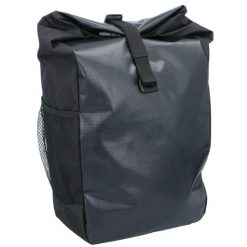 Jednostronna wodoszczelna torba rowerowa na bagażnik Dunlop 15L. Czarne torebki klasyczne damskie Dunlop, bez wzorów, z materiału, duże, bez dodatków. Za 35.95 zł.