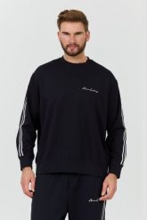 ARMANI EXCHANGE Granatowy bluza. Niebieskie bluzy bez kaptura męskie Armani Exchange, l. W wyprzedaży za 441.99 zł.