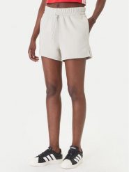 Adidas Szorty sportowe Essentials Small Logo Feel Cozy JC5931 Beżowy Regular Fit. Brązowe spodenki sportowe damskie Adidas, l, z bawełny. Za 129.99 zł.