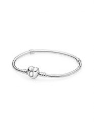 Pandora Srebrna bransoletka rozmiar: 17 cm. Szare bransoletki damskie Pandora, srebrne. Za 232.78 zł.