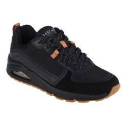 Buty do chodzenia męskie Skechers Uno-layover. Czarne buty sportowe na co dzień męskie Skechers, z gumy, bez zapięcia, trekkingowe. Za 462.00 zł.