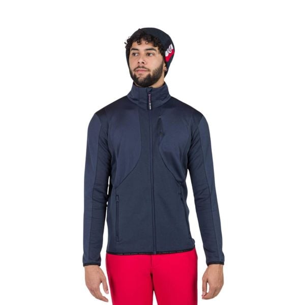 Bluza Rossignol męska Diretta Fleece FZ granatowa. Niebieskie bluzy bez kaptura męskie Rossignol, m. W wyprzedaży za 653.40 zł.