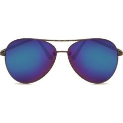 Czarno-Fioletowe Okulary Imprint. Czarne okulary przeciwsłoneczne męskie Born2be. Za 19.99 zł.