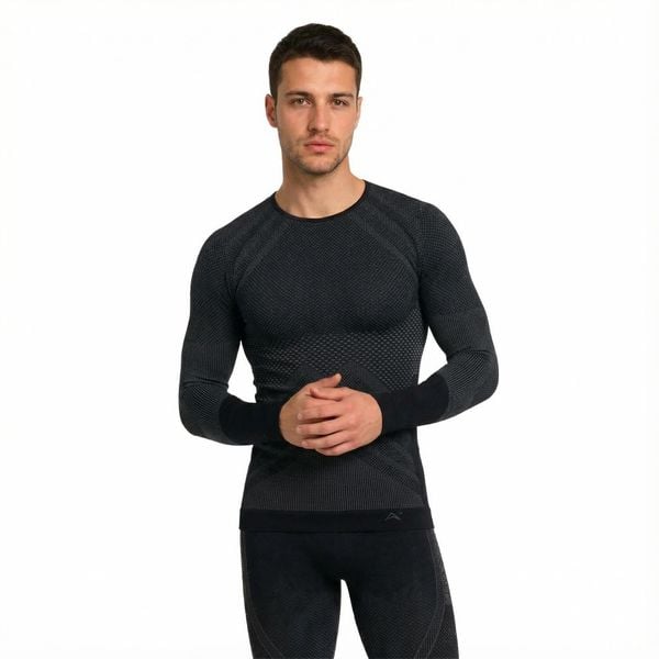 Koszulka termoaktywna męska Risalti Energy High Neck. Szare bielizna termoaktywna męska Aulp, m, bez ramiączek. Za 119.99 zł.