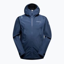 Kurtka softshell męska La Sportiva Discover Shell. Niebieskie kurtki męskie La Sportiva, m, bez wzorów, z softshellu, bez kaptura. Za 1,039.00 zł.