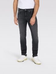 MAC Dżinsy "MacFlexx" - Slim fit - w kolorze czarnym rozmiar: W33/L36. Czarne jeansy męskie MAC. Za 316.45 zł.