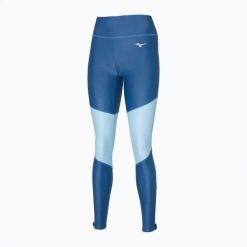 Legginsy damskie do biegania Mizuno Core Long. Niebieskie legginsy damskie Mizuno, l, bez wzorów, z elastanu, do biegania. Za 129.99 zł.