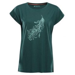 Koszulka damska turystyczna Alpine Pro Omba 2. Czerwone t-shirty damskie Alpine Pro, m, bez wzorów, z bawełny, bez kołnierzyka. Za 149.00 zł.